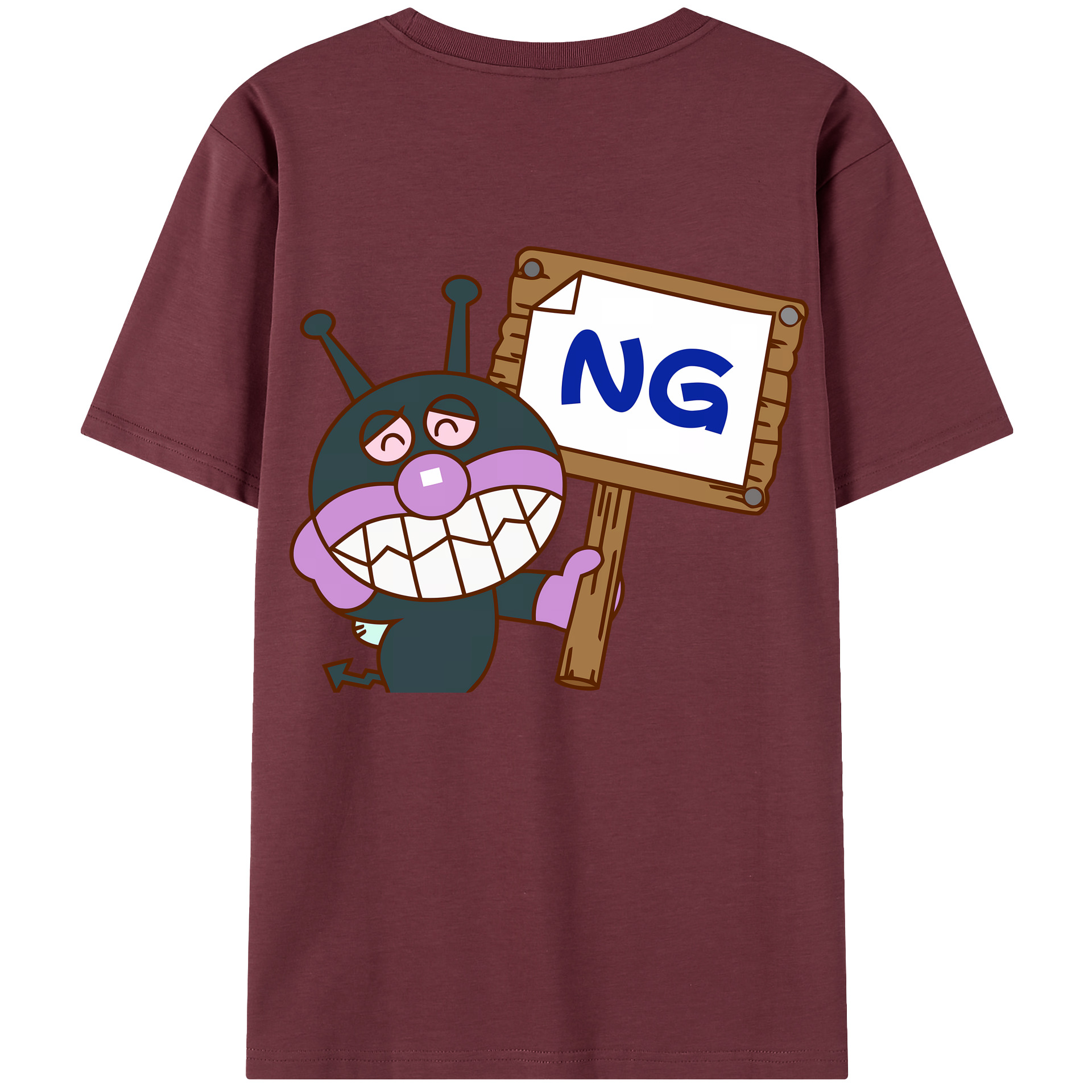 （画像用） アンパンマン Anpanman 綿100％半袖Tシャツ（背面プリント）